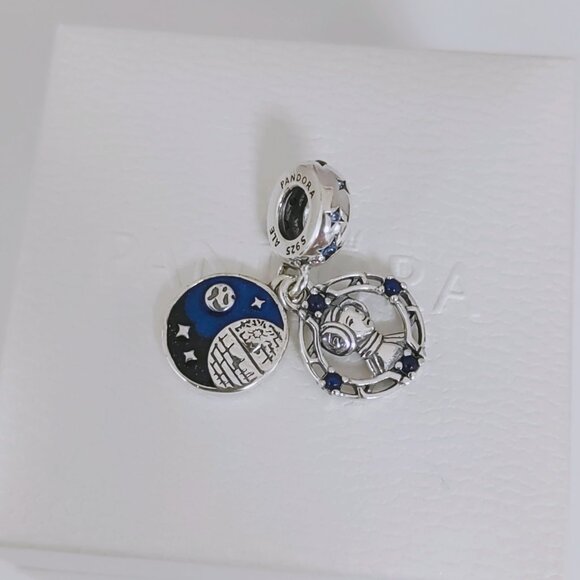 Pandora Star Wars Princess Leia Double Dangle Charm S925 Silver with box - Picture 6 of 7